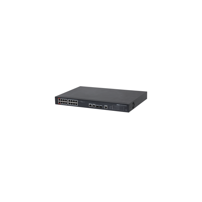 (Dh-Pfs4218-16Et-240-V3) Dahua Switch L2 Hi-Poe Gestionable 16 Puertos 10/100 + 2 Combo Gigabit/Sfp Uplink 1