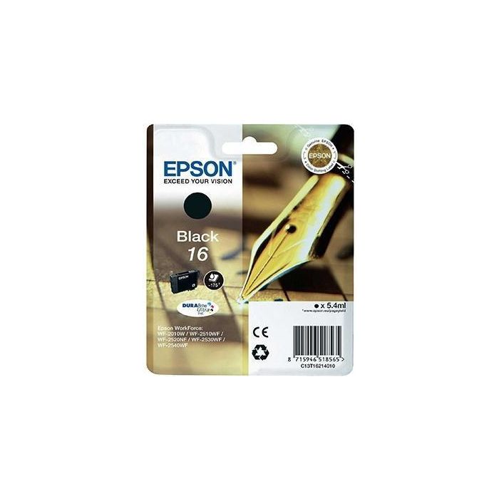 Epson Tinta Negro Durabrite Ultra Ink - Nº 16 Epson Tinta Negro Durabrite Ultra Ink - Nº 16