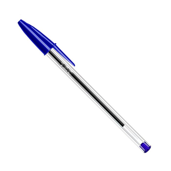 Bic Bolígrafo Cristal Original de capuchón tinta azul 0,4 mm de trazo - Unidad