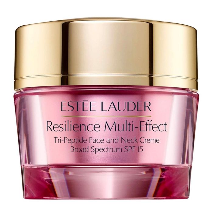 Estée Lauder RESILIENCE MULTI-EFFECT Crema Facial y Cuello Antiedad Antiarrugas Tri-Peptide Nutritiva SPF15 Piel Seca 50 ml