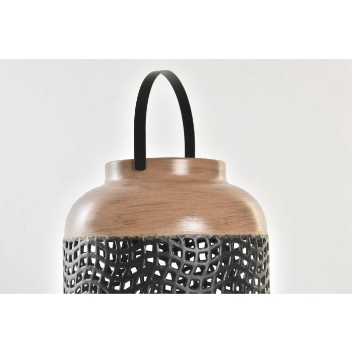 DKD Home Decor Portavela de Metal Colonial Colección Jungle Negro Marrón 20.5x51x20.5 cm (4 Unidades) 1 DKD Home Decor Portavela de Metal Colonial Colección Jungle Negro Marrón 20.5x51x20.5 cm (4 Unidades) 1