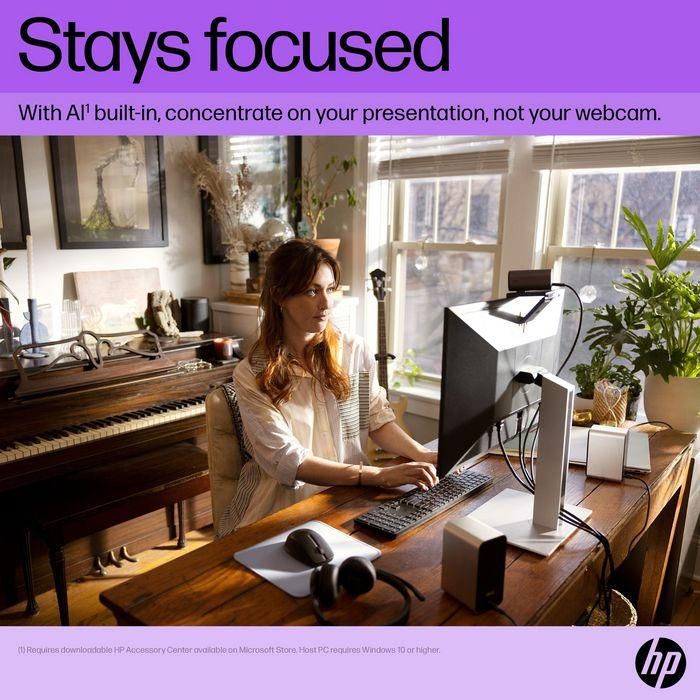 HP 965 Cámara Web Streaming 4K 8 MP, 3840 x 2160 Pixeles, USB 23