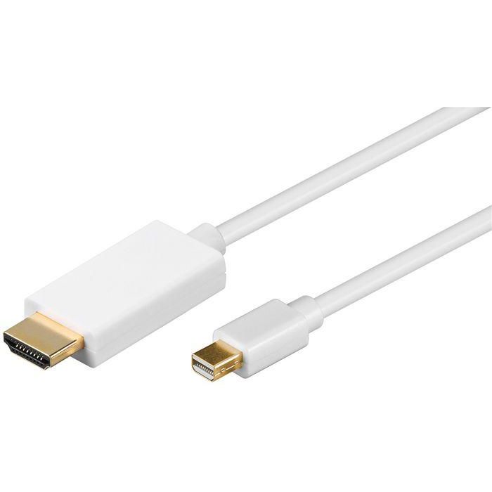 MicroConnect Mini Displayport-HDMI, M/M, 5m, White