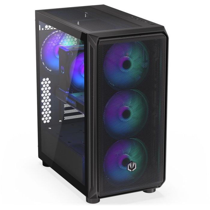 ENDORFY Arx 500 ARGB TG Black PC Gaming ATX micro ATX ITX - Caja de Ordenador con Vidrio Templado y Ventiladores ARGB 28