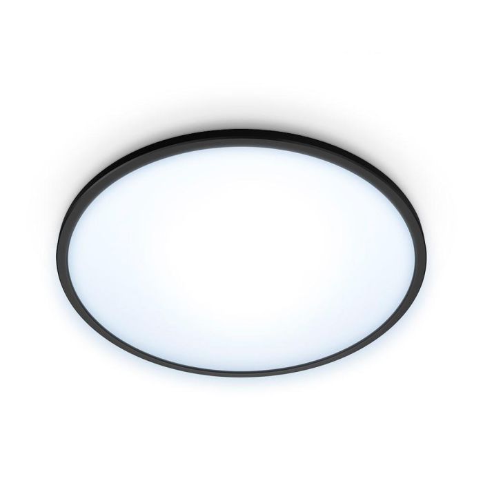 Plafon led inteligente wi-fi 16w 1500lm ø292mm marco negro wiz