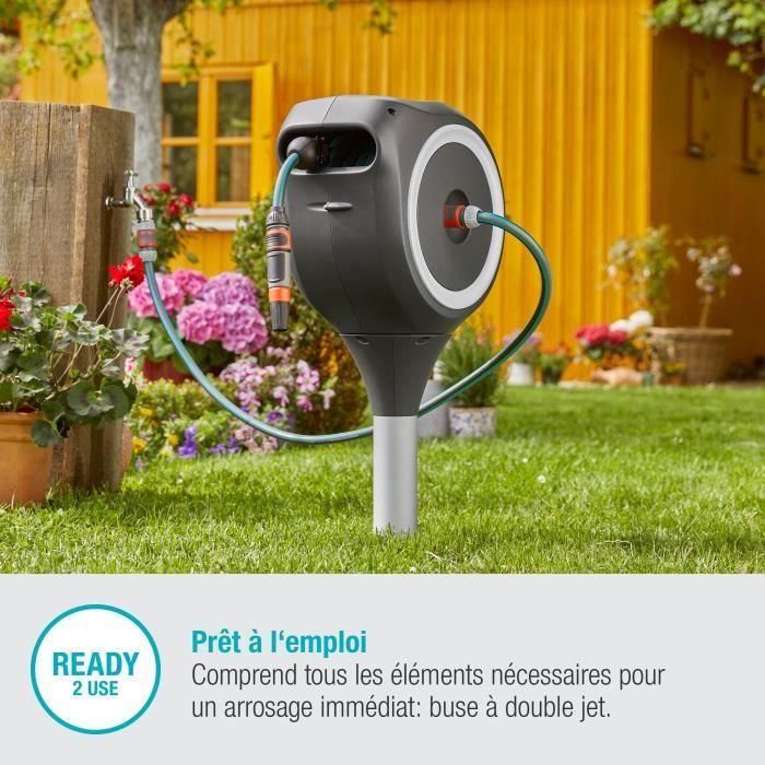 Dispensador automático de picos GARDENA RollUp S 15 m ribete blanco 5