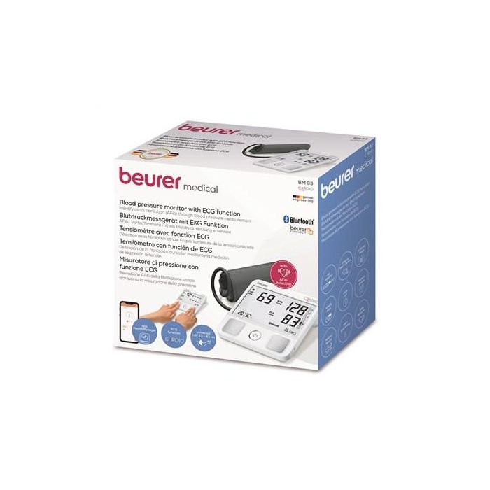 Tensiómetro De Brazo Con Función Ecg Bluetooth BEURER BM-93 3