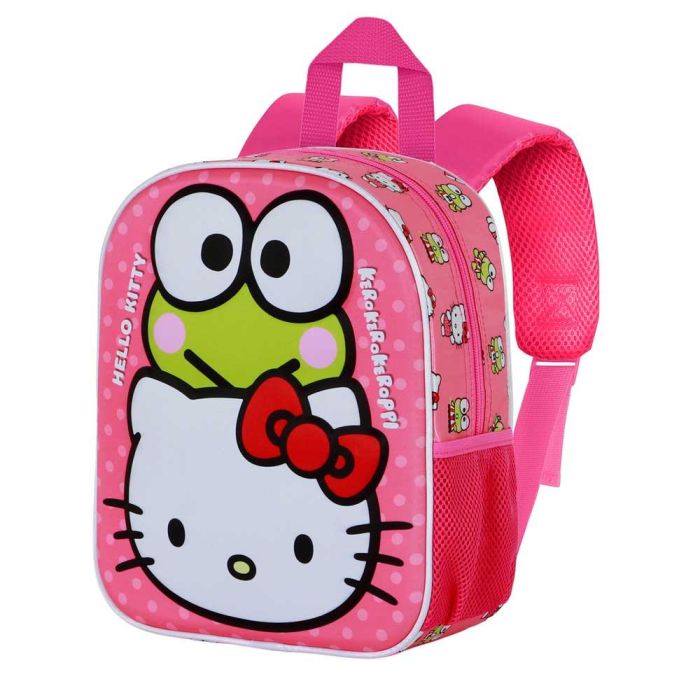 Sanrio Hello Kitty Mochila Preescolar 3D Rosa 7L - Diseño Hello Kitty con Relieve Frontal, Espalda y Correas Acolchadas, Bolsillo Malla Sanrio Hello Kitty Mochila Preescolar 3D Rosa 7L - Diseño Hello Kitty con Relieve Frontal, Espalda y Correas Acolchadas, Bolsillo Malla