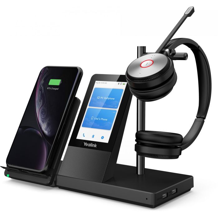 Yealink WH66 Dual UC DECT Auriculares Binaurales Inalámbricos para Oficina USB con Estación de Carga y Pantalla Táctil 1 Yealink WH66 Dual UC DECT Auriculares Binaurales Inalámbricos para Oficina USB con Estación de Carga y Pantalla Táctil 1