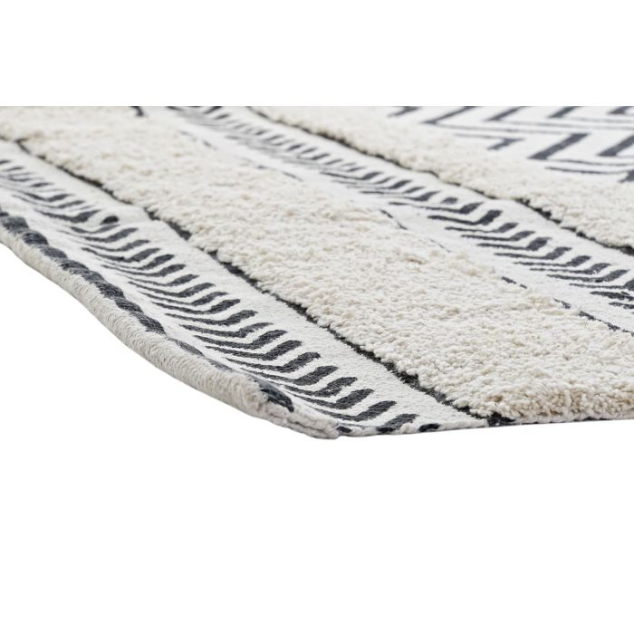 Alfombra Scandi DKD Home Decor Negro Blanco 226 x 0.7 x 160 cm 3 Alfombra Scandi DKD Home Decor Negro Blanco 226 x 0.7 x 160 cm 3