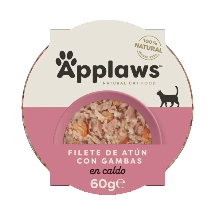 Applaws Cat Tarrina Filete Atun Y Gambas 10x60 gr