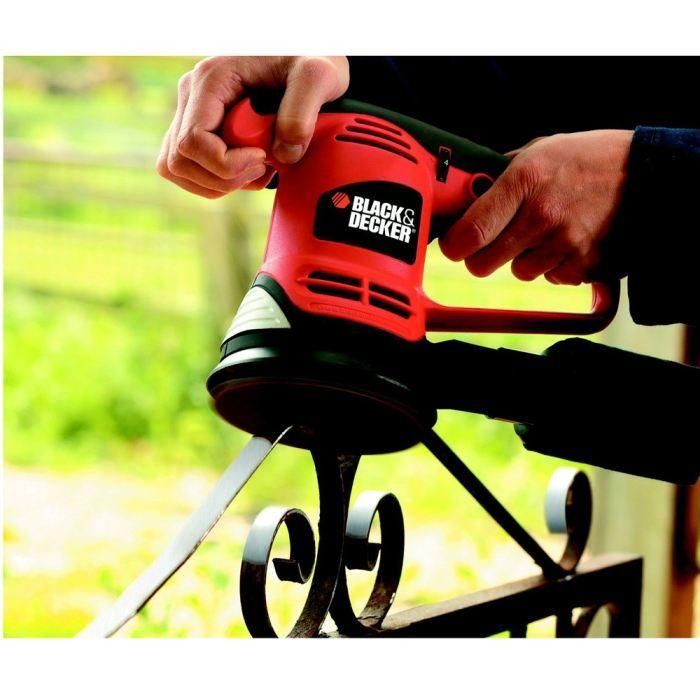 NEGRO Y DECKER Lijadora orbital aleatoria 125mm 480W 3 NEGRO Y DECKER Lijadora orbital aleatoria 125mm 480W 3