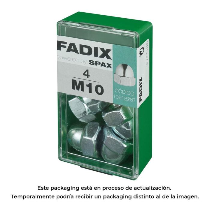 Fadix Tuerca Ciega de Cinc M10 - Pack de 4 Unidades para Fijación