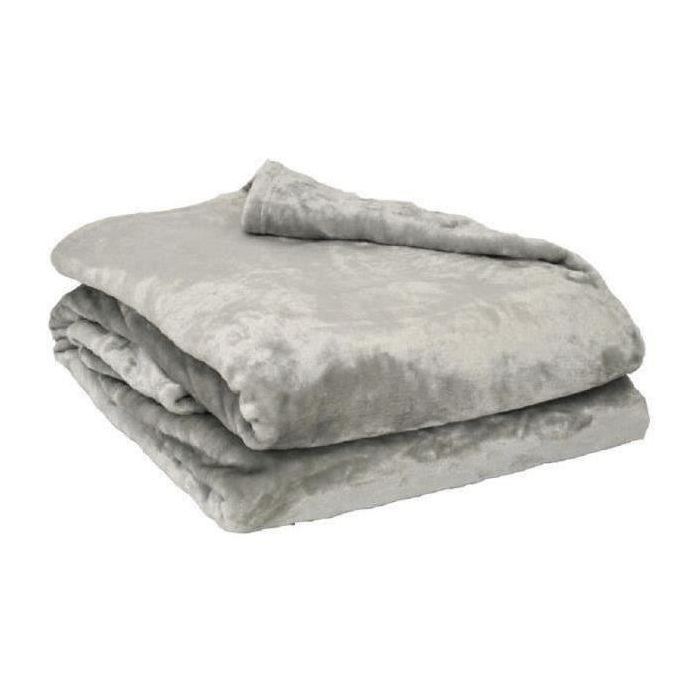 Toison D'Or Manta Microfibra Poliéster Microflanelle 180x220 cm Perla - Suave, Ligera, Termorreguladora 280gr/m², Lavable 60°C