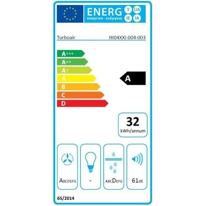 Placa de inducción al vacío - TURBOAIR - Impulso - BL/A/60 - 4 fuegos - 60,2 x 51,7 cm - Negro 3