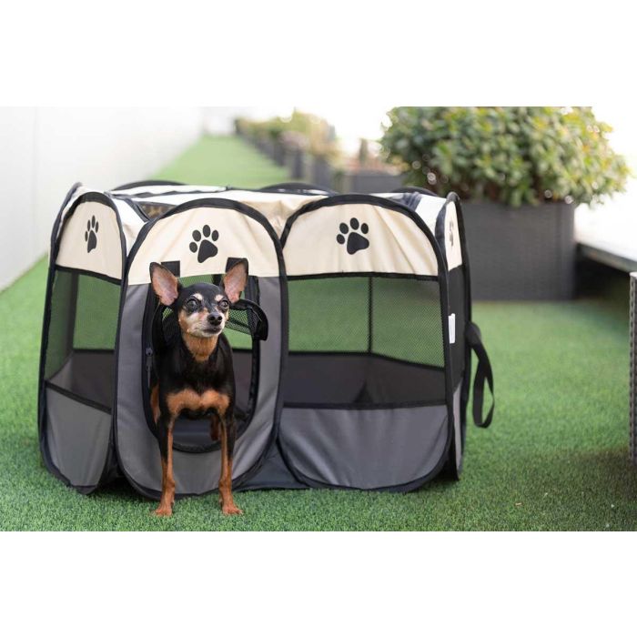 Cabaña para Mascotas Pequeñas Mascow 67x46x67 cm - Azul, Rojo, Crema (6 Unidades) 4 Cabaña para Mascotas Pequeñas Mascow 67x46x67 cm - Azul, Rojo, Crema (6 Unidades) 4