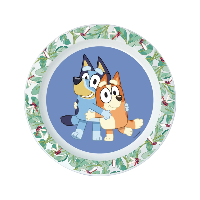 Stor Set Plato, Cuenco, Vaso, Cuchara y Tenedor Bluey (apto para microondas) Edad mínima 6 meses 1