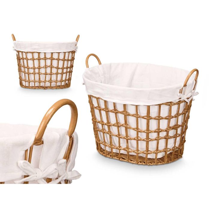 Cesto Ovalado Asas Bajo Natural Kipit 51X41CM (6 Unidades) Cesto Ovalado Asas Bajo Natural Kipit 51X41CM (6 Unidades)