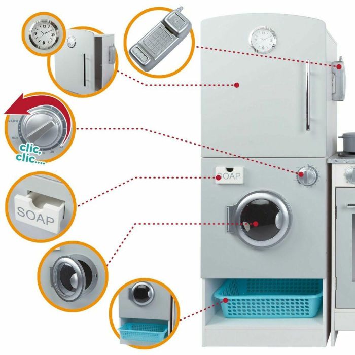 Cocina de Juguete Play & Learn Modern 95 x 95 x 30 cm 4 Cocina de Juguete Play & Learn Modern 95 x 95 x 30 cm 4