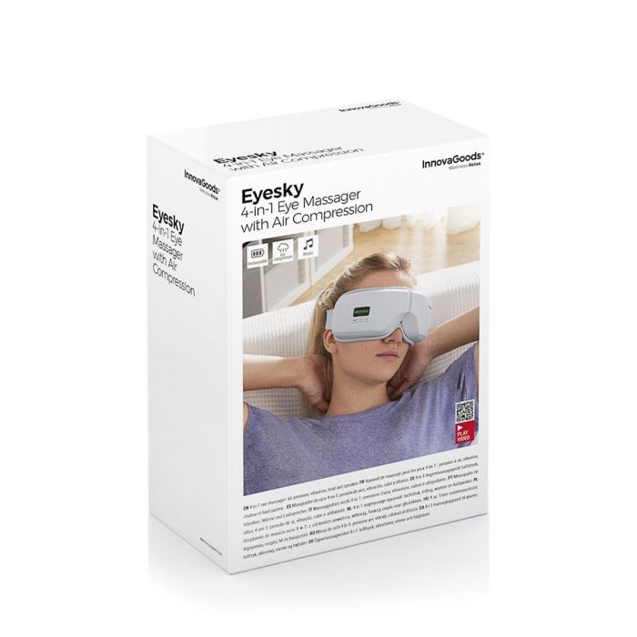 Masajeador de Ojos con Compresión de Aire 4 en 1 Eyesky InnovaGoods 1 Masajeador de Ojos con Compresión de Aire 4 en 1 Eyesky InnovaGoods 1