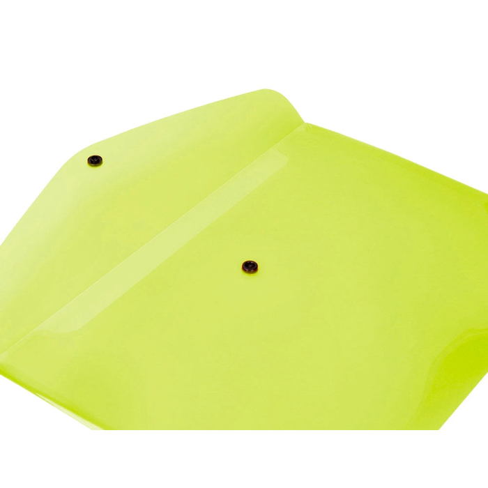 Liderpapel Carpeta Dossier Broche Polipropileno Din A4 Amarillo Fluor Opaco Capacidad 50 Hojas 5