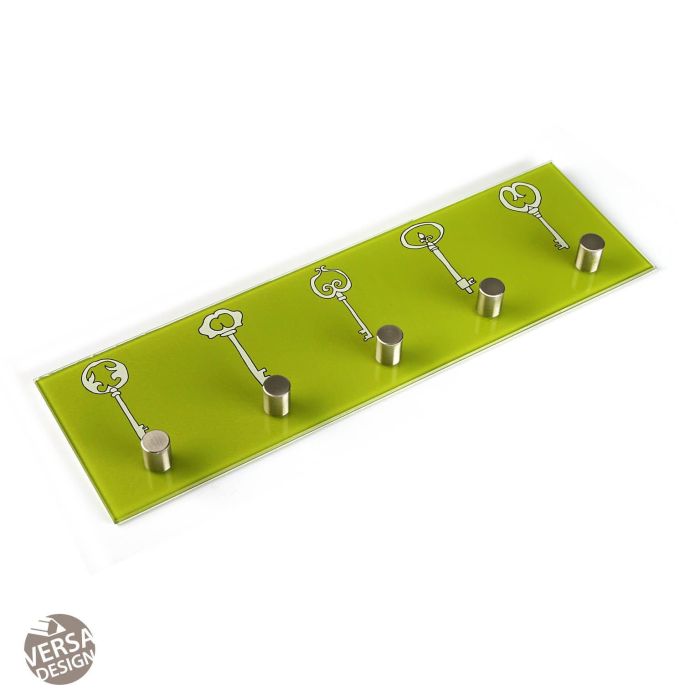 Cuelga Llaves Verde VERSA 40x12 cm - Cristal Cuelga Llaves Verde VERSA 40x12 cm - Cristal