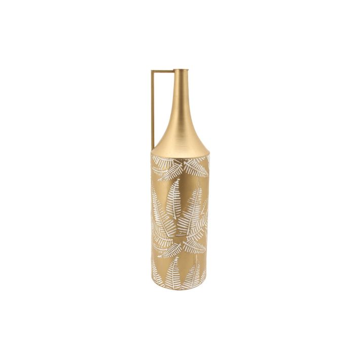 Jarron Tropical DKD Home Decor Dorado Crema 21 x 81 x 21 cm 3 Jarron Tropical DKD Home Decor Dorado Crema 21 x 81 x 21 cm 3