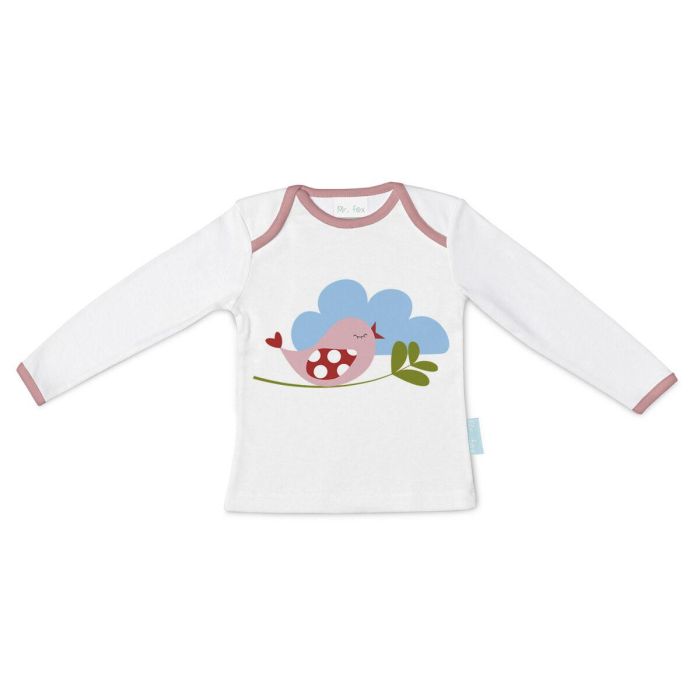 Camiseta de Manga Larga Infantil HappyFriday Mr Fox Little Birds Multicolor 18-24 meses