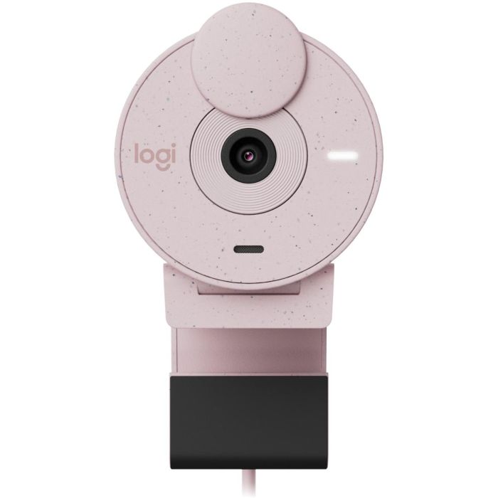 Logitech Brio 300 Webcam Full HD 1080p, USB-C, Micrófono Integrado, Rosado 2