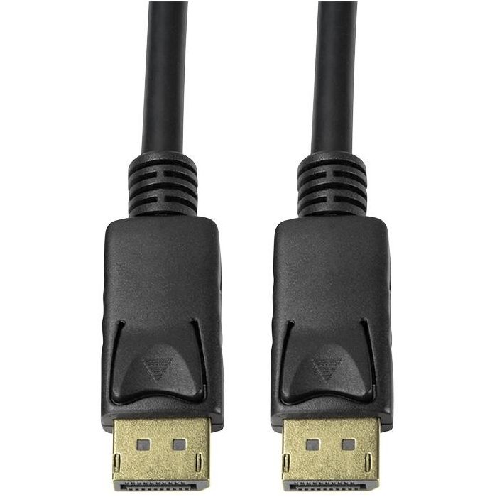 LogiLink CV0119 Cable DisplayPort 1.4 DP a DP Macho/Macho 8K/60Hz 1m Negro con conectores de retención 2 LogiLink CV0119 Cable DisplayPort 1.4 DP a DP Macho/Macho 8K/60Hz 1m Negro con conectores de retención 2