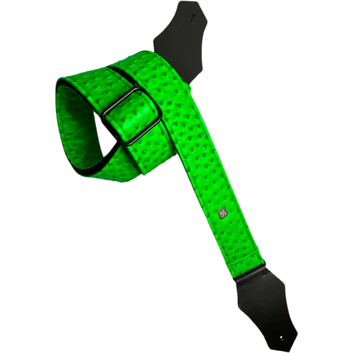 GETM Correa Guitarra Bajo Ostrich Neon Green Ajustable hasta 165 cm 0 GETM Correa Guitarra Bajo Ostrich Neon Green Ajustable hasta 165 cm 0