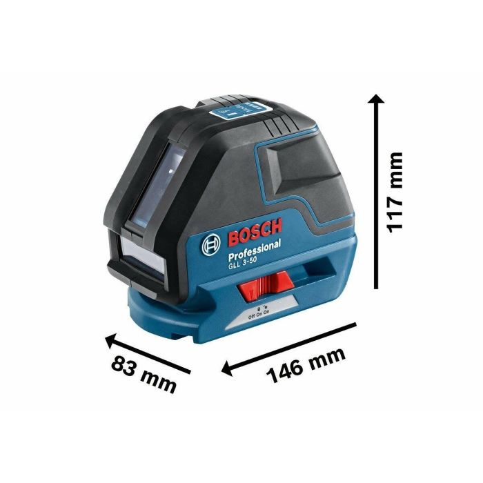 Bosch Professional GLL 3-50 + BM 1 Nivel Láser de Línea 3 Líneas Rango 10m, ampliable a 50m, IP54 2 Bosch Professional GLL 3-50 + BM 1 Nivel Láser de Línea 3 Líneas Rango 10m, ampliable a 50m, IP54 2