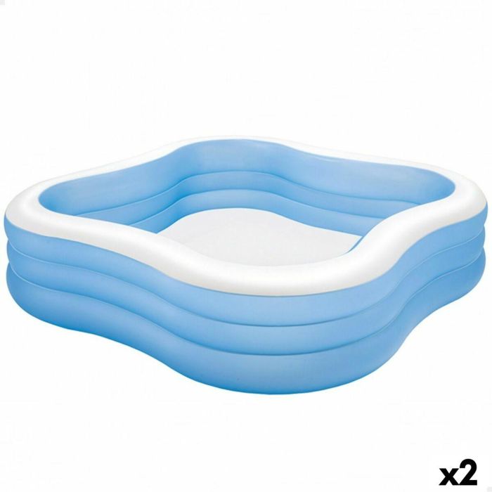 Piscina Hinchable Intex Azul 1250 L 229 x 56 x 229 cm (2 Unidades) Piscina Hinchable Intex Azul 1250 L 229 x 56 x 229 cm (2 Unidades)