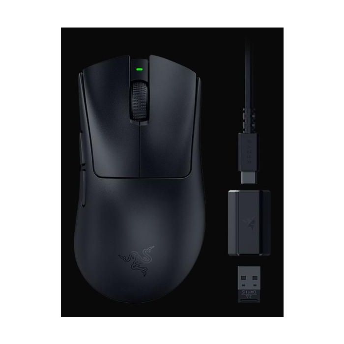 Razer Ratón Inalámbrico Gaming DeathAdder V3 Hyperspeed Negro Óptico 26000 DPI RF Wireless + USB Type-C Mano Derecha Ergonómico 1