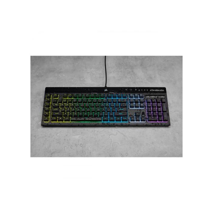 Corsair CH-9226765-ES Teclado Gaming K55 RGB PRO USB QWERTY Español Negro con Reposamuñecas y Retroiluminación LED RGB 9
