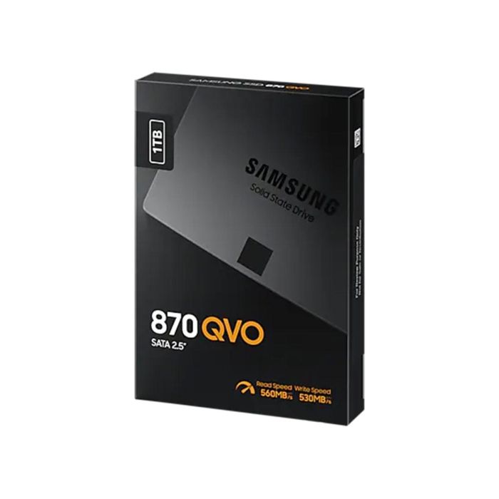 Samsung MZ-77Q1T0BW Disco SSD 870 QVO QLC 1TB SATA III 2.5" hasta 560 MB/s Lectura / 530 MB/s Escritura 7