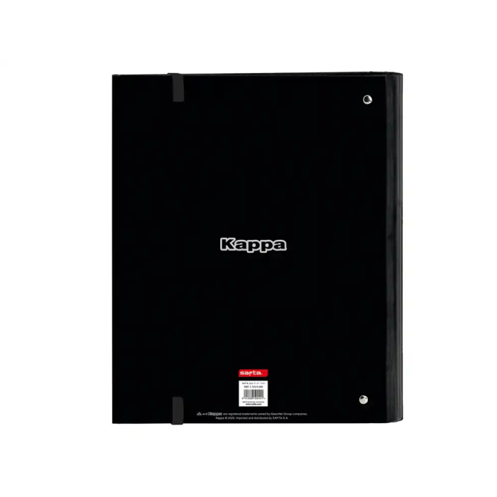 Carpeta de anillas Kappa Dark Negro 27 x 32 x 3.5 cm 1