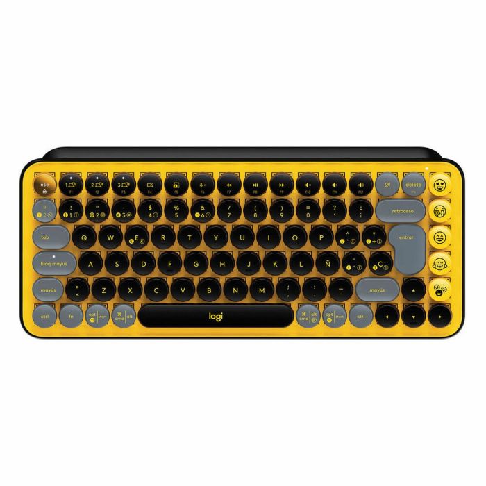 Teclado Inalámbrico Logitech 920-010728 Negro Amarillo Qwerty Español