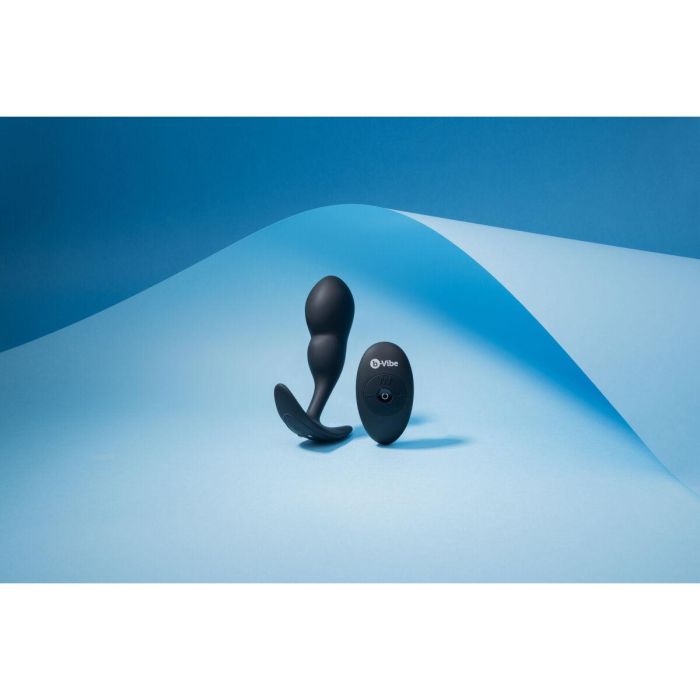 Plug anal con control remoto B-Vibe Negro 9 Plug anal con control remoto B-Vibe Negro 9