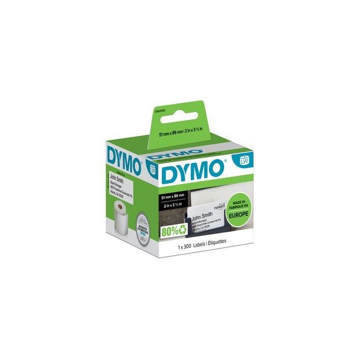 DYMO Etiqueta LW 1 rollo de etiquetas de papel no adhesivas (300) Papel blanco