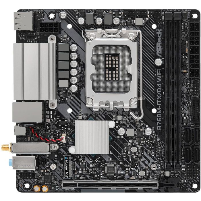 ASROCK B760M ITX/D4 Placa Base Intel LGA 1700 DDR4 Mini-ITX con WiFi 2 ASROCK B760M ITX/D4 Placa Base Intel LGA 1700 DDR4 Mini-ITX con WiFi 2