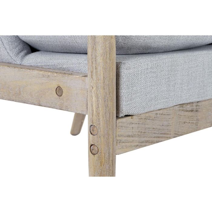 Butaca Moderno DKD Home Decor Gris Claro Natural 69 x 89 x 68 cm 2