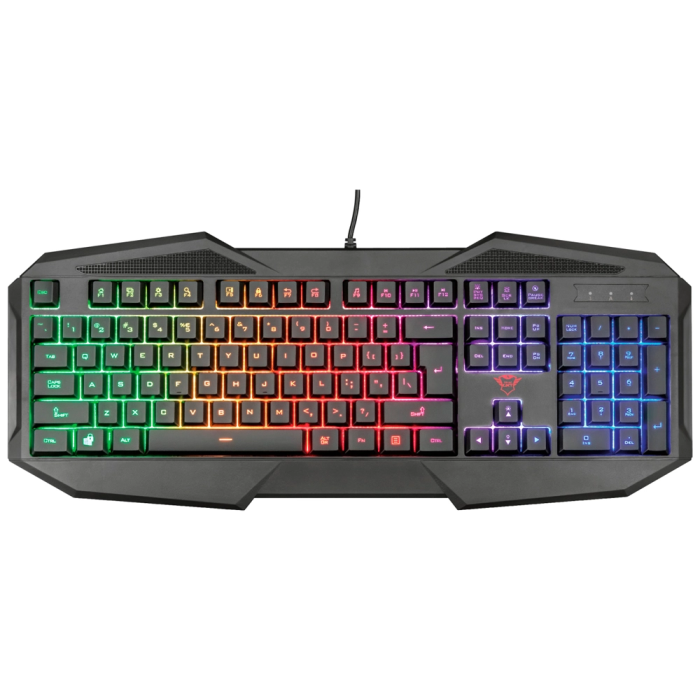 Trust Teclado gaming gxt 830-rw Avonn Iluminacion Rainbow USB 2.0 Cable 1,4 m 1