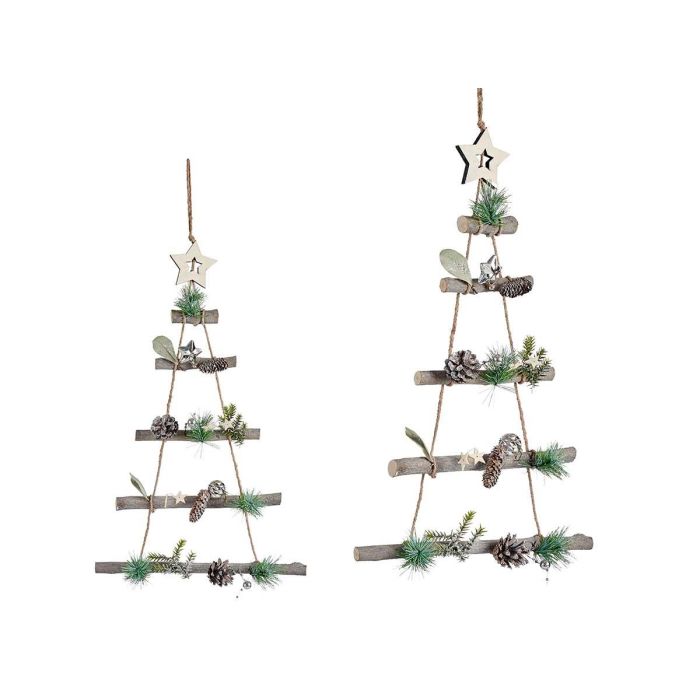 Adorno de Navidad en Madera Plateado 48x34 cm - Krist+ (36 Unidades) Adorno de Navidad en Madera Plateado 48x34 cm - Krist+ (36 Unidades)