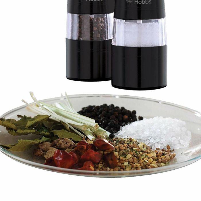 Russell Hobbs 28010-56/RH Juego Molinillo Sal y Pimienta Eléctrico – Molienda Fina/Gruesa, Luz LED – Negro 12 Russell Hobbs 28010-56/RH Juego Molinillo Sal y Pimienta Eléctrico – Molienda Fina/Gruesa, Luz LED – Negro 12
