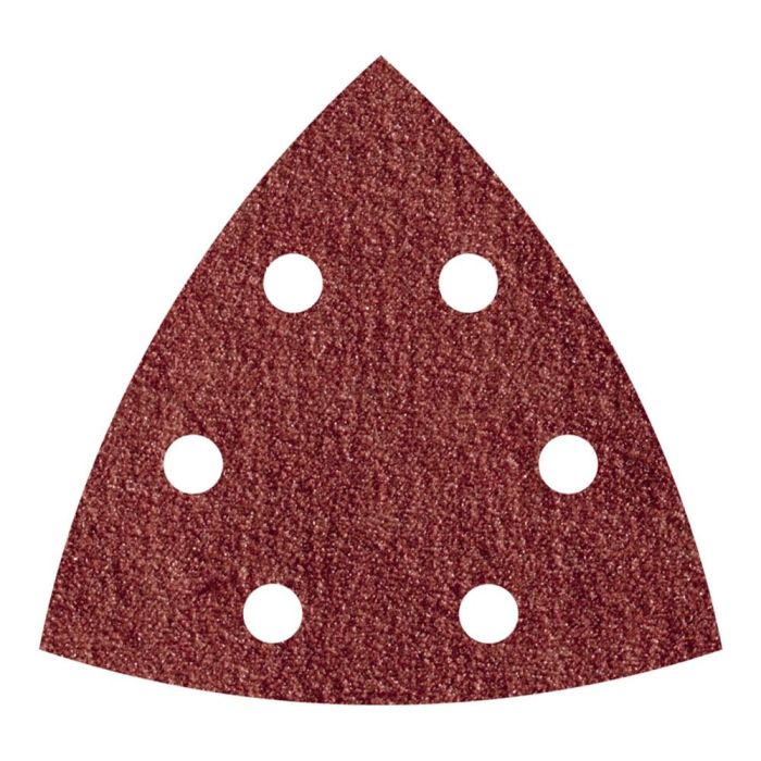 Hoja lija triangular autoadhesiva para madera/metal gr240 95 mm, 5 unidades Hoja lija triangular autoadhesiva para madera/metal gr240 95 mm, 5 unidades