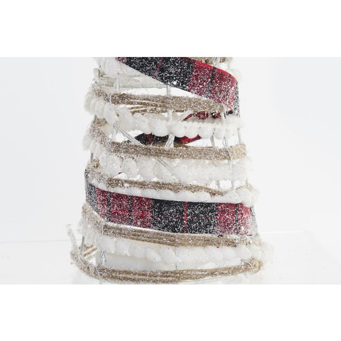 DKD Home Decor Cono Navidad Ratan Led Natural Blanco Negro Rojo 20 x 80 x 20 cm Set de 3 3 DKD Home Decor Cono Navidad Ratan Led Natural Blanco Negro Rojo 20 x 80 x 20 cm Set de 3 3