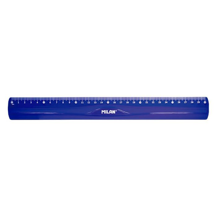 Milán Regla Flex & Resistant azul 30 cm PVC flexible y resistente 1