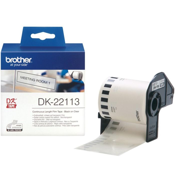 BROTHER Cinta de pelicula continua transparente, 62mm x 15,24m 1