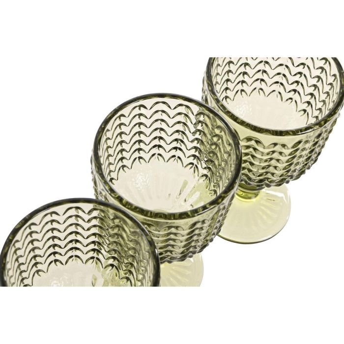 Copa Basicos DKD Home Decor Verde 8 x 14.5 x 8 cm Set de 6 2